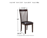 Hammis 2-Piece Dining Room Chair in Dark Brown - PKG000084