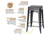 Hank 30″ Backless Bar Stool from Steve Silver - Luna Furniture