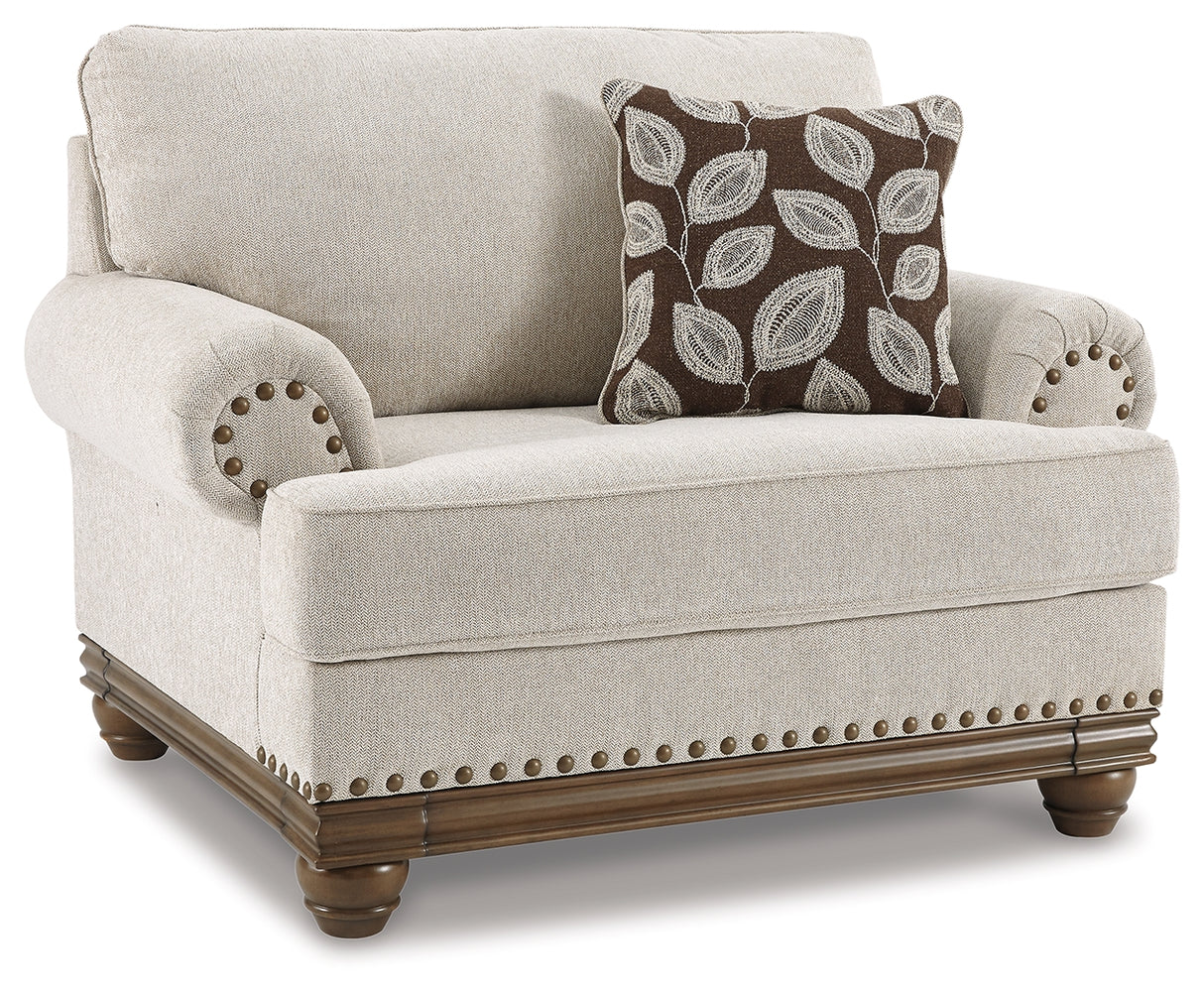 Harleson Sofa, Loveseat, Chair and Ottoman in Wheat - PKG000885