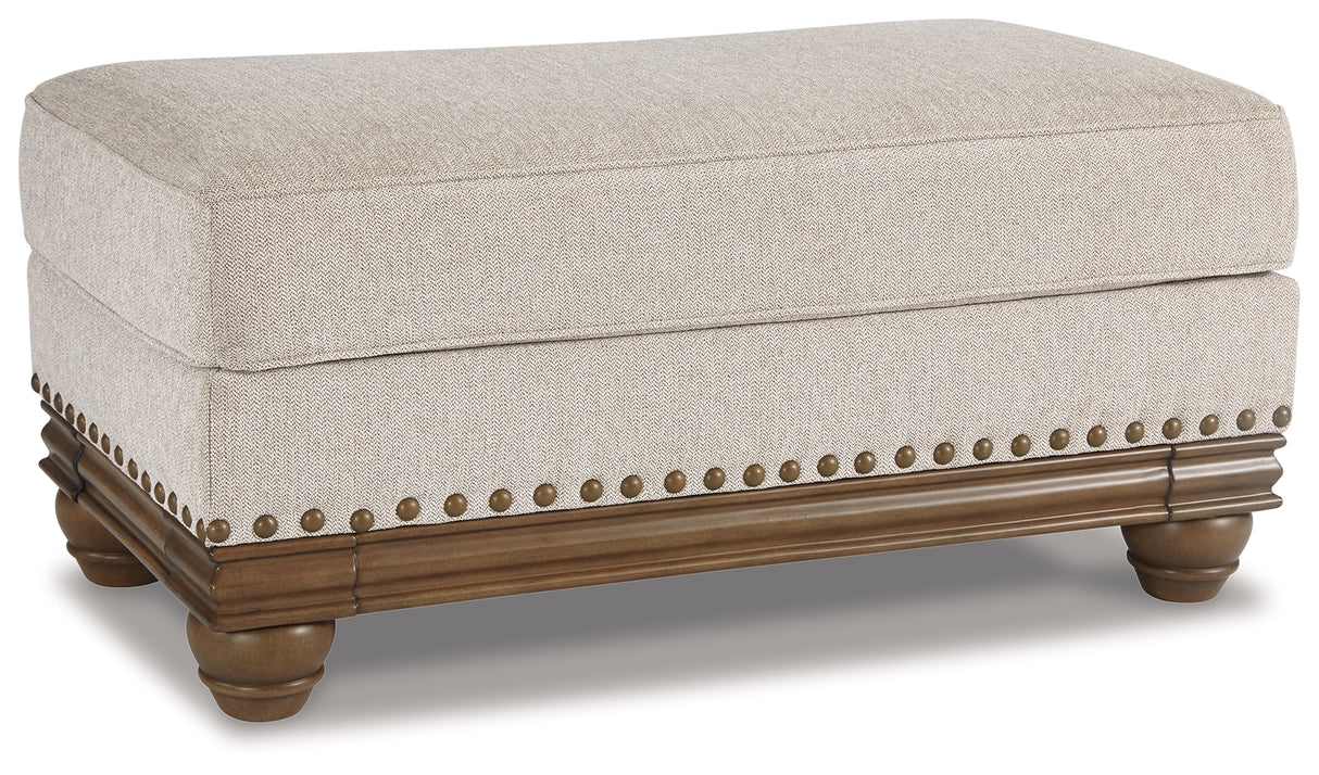 Harleson Sofa, Loveseat, Chair and Ottoman in Wheat - PKG000885