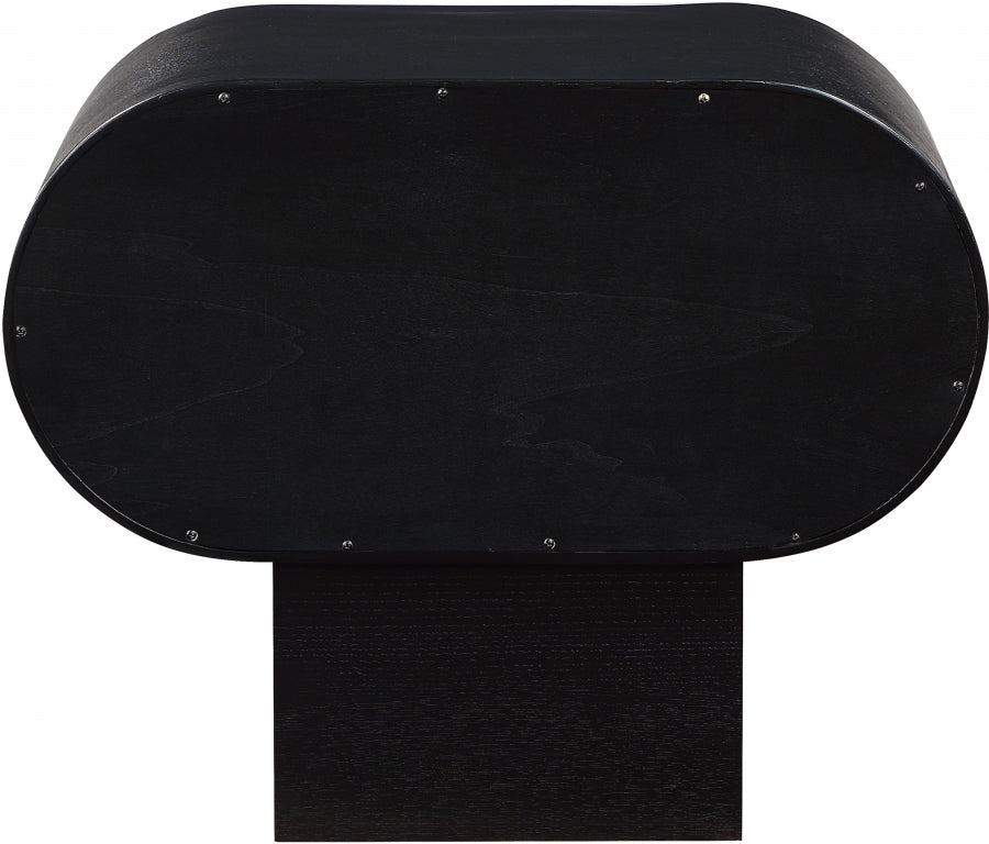 Harlow Nightstand in Black from Meridian - Luna Furniture