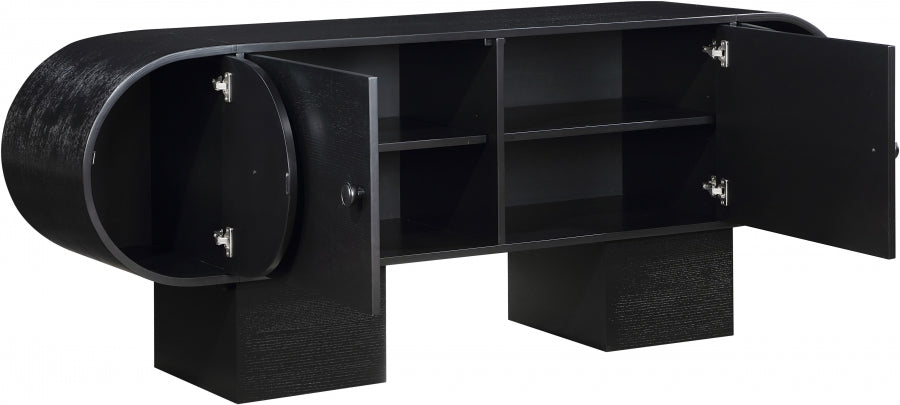 Harlow Sideboard / Buffet Black from Meridian - Luna Furniture