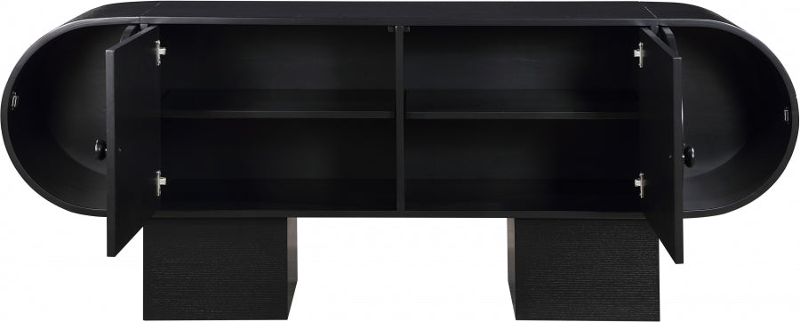 Harlow Sideboard / Buffet Black from Meridian - Luna Furniture