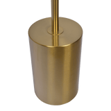 Harmony Brassed Gold Floor Lamp with Rotary Switch Triple Spots Metal Block Base - FLL03700701