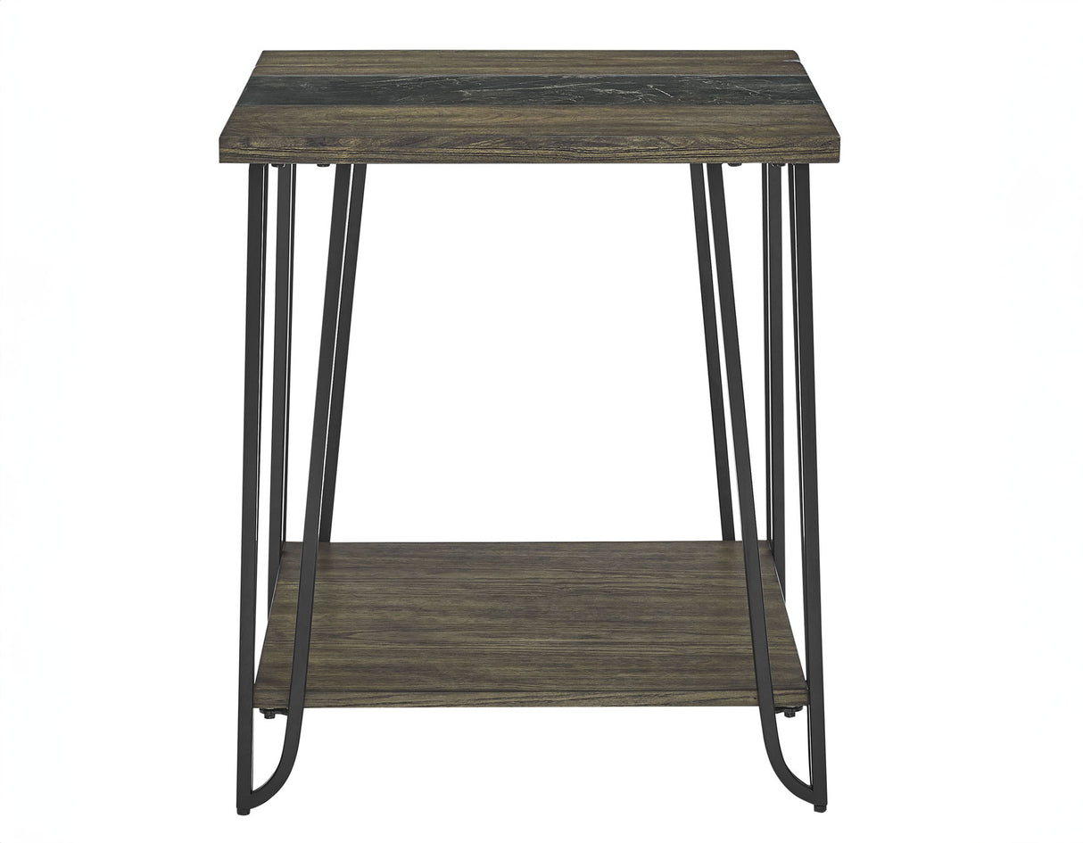 Harper End Table with SIntered Stone Inlay from Steve Silver - Luna Furniture