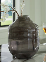 Harpwick Metallic Gray Vase from Ashley - Luna Furniture