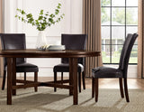 Hartford 72 inch table 7 Piece Set, Brown Chairs(Table & 6 Side Chairs) - SET | HF7272T | HF500BR(6)