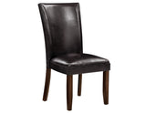 Hartford Vegan Leather Side Chair, Brown, Set of 2 from Steve Silver - Luna Furniture