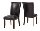 Hartford Vegan Leather Side Chair, Brown, Set of 2 from Steve Silver - Luna Furniture