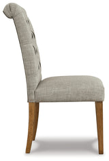 Harvina 2-Piece Dining Room Chair in Light Gray - PKG010472