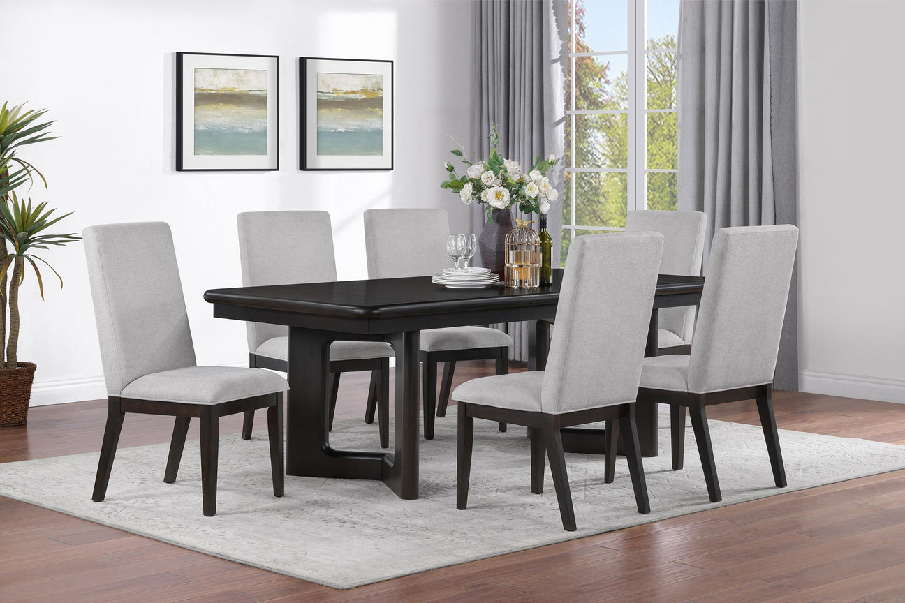 Hathaway Acacia Brown 7-Piece Rectangular Dining Set from Coaster - Luna Furniture