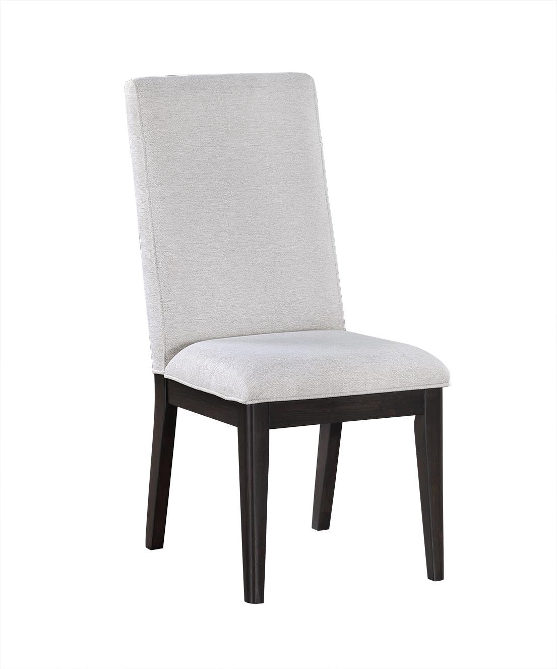 Hathaway Upholstered Dining Side Chair Cream (Set of 2) from Coaster - Luna Furniture