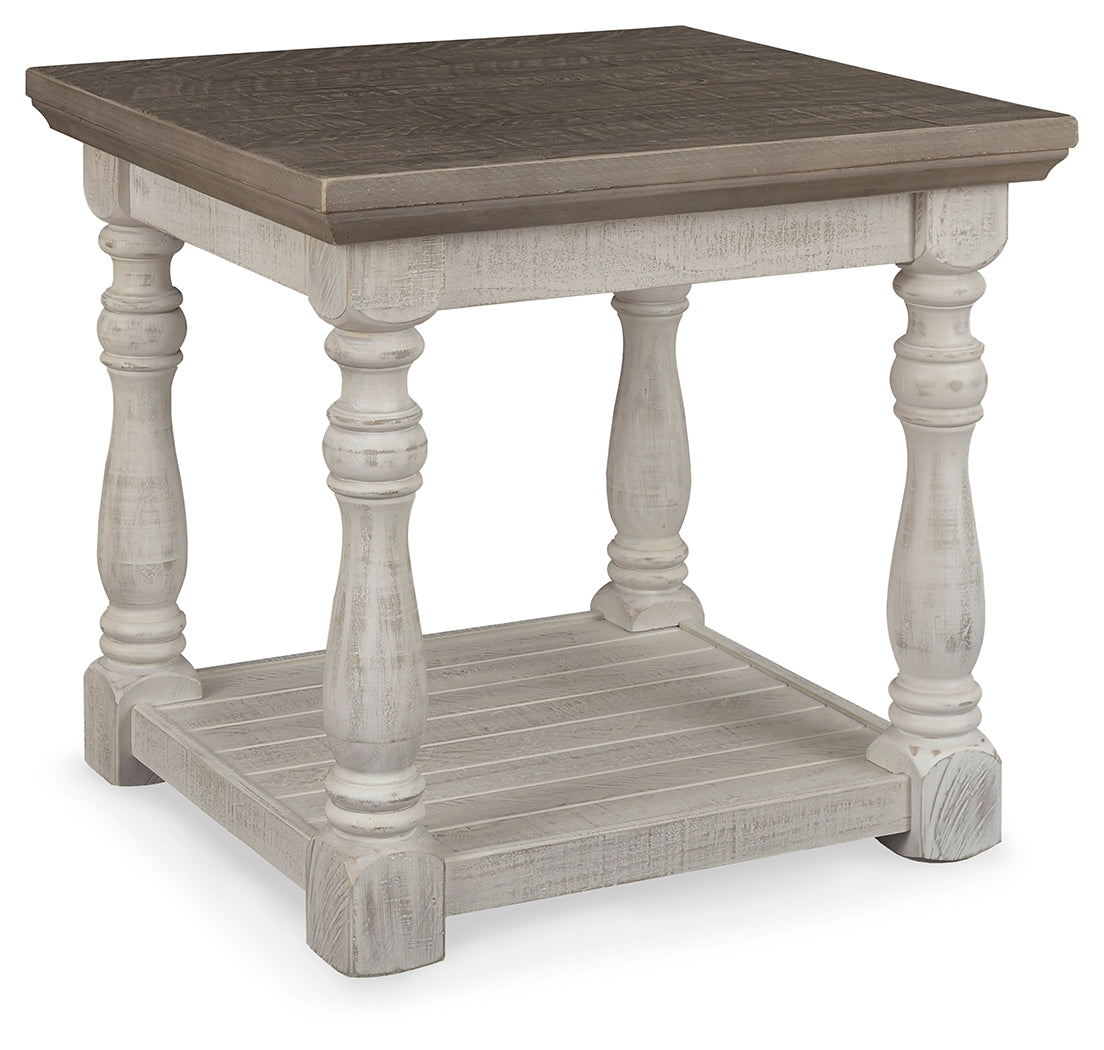 Havalance 2 End Tables in Gray/White - PKG008553