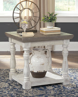 Havalance 2 End Tables in Gray/White - PKG008553