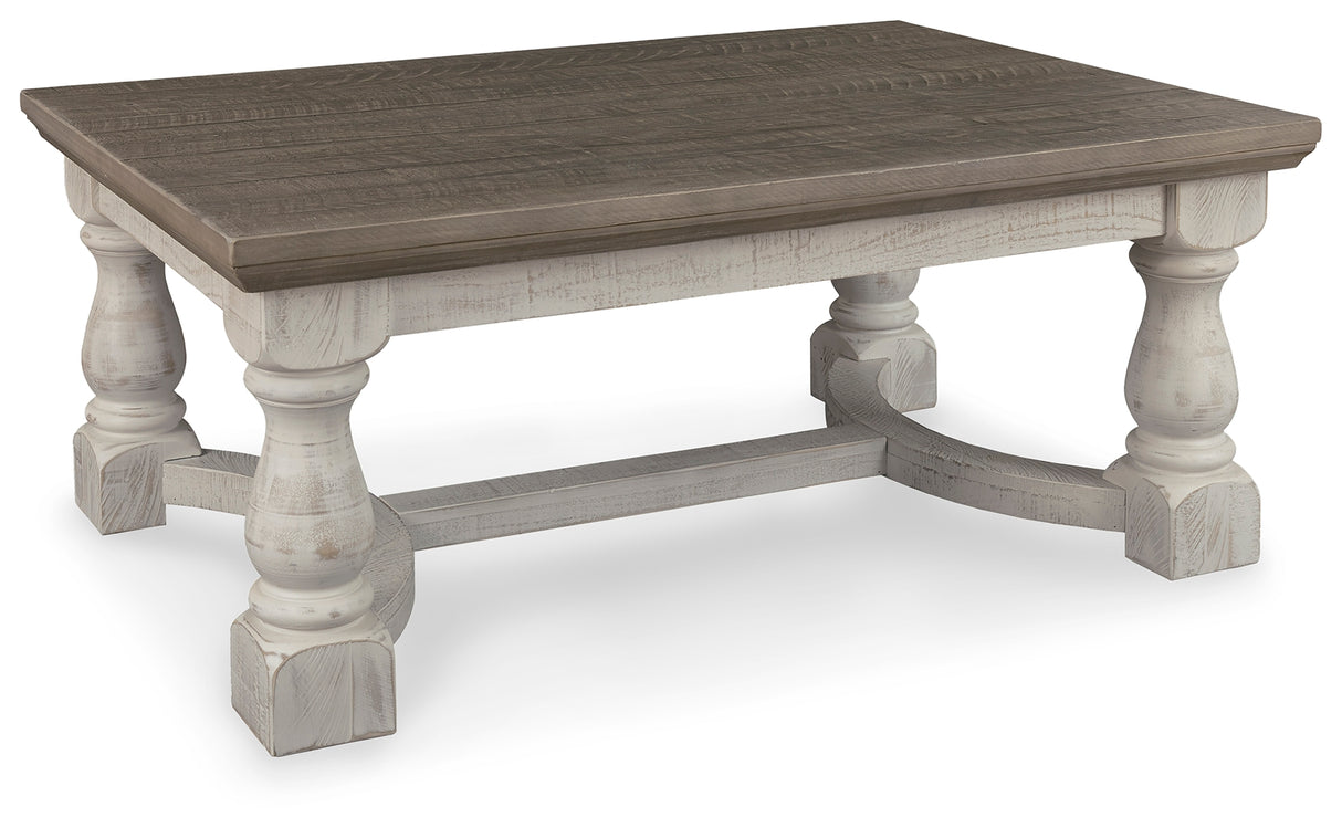 Havalance Coffee Table with 1 End Table in Gray/White - PKG008726