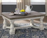 Havalance Coffee Table with 1 End Table in Gray/White - PKG008726