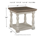 Havalance Coffee Table with 1 End Table in Gray/White - PKG008726