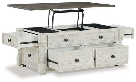 Havalance Coffee Table with 2 End Tables in White/Gray from Ashley - Luna Furniture