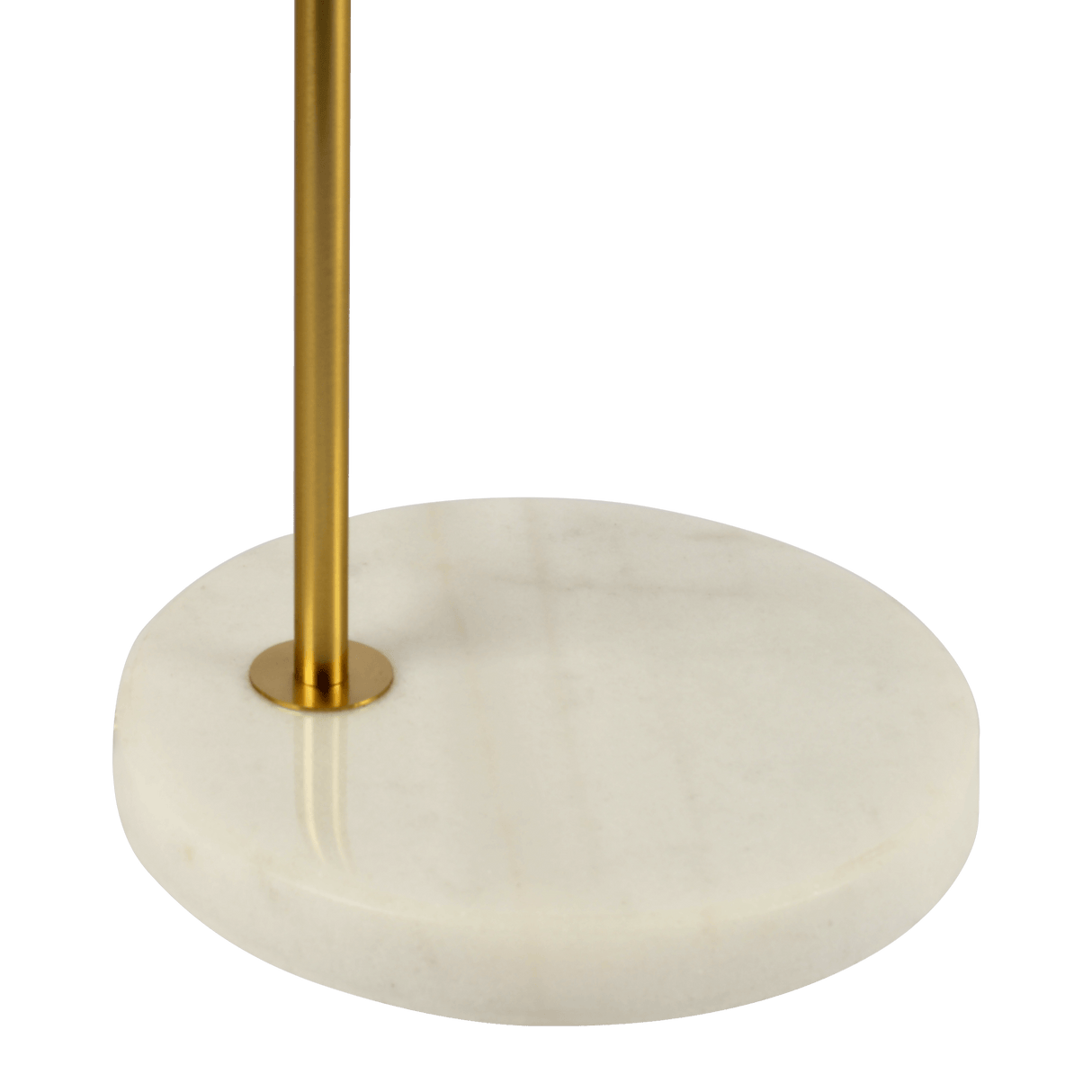 Haven Clear Glass Table Lamp, Gold Brush Metal and Marble Base, Button Control - TBL03700701