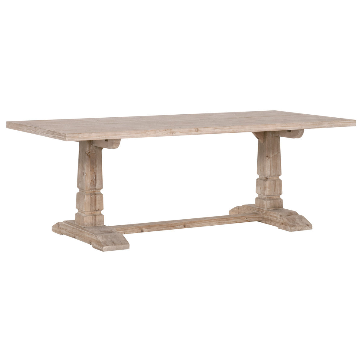Hayes Extension Dining Table in Smoke Gray Pine - 8013.SGRY-PNE