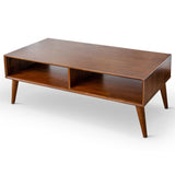 Hazel Solid Wood Walnut Brown Coffee Table - LRT00700801