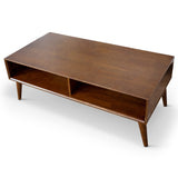 Hazel Solid Wood Walnut Brown Coffee Table - LRT00700801