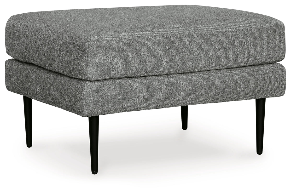 Hazela Chair and Ottoman in Charcoal from Ashley - Luna Furniture