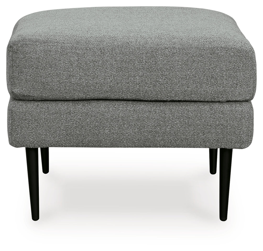 Hazela Chair and Ottoman in Charcoal from Ashley - Luna Furniture