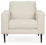 Hazela Chair and Ottoman in Sandstone - PKG015063