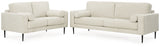 Hazela Sofa and Loveseat in Sandstone - PKG015064