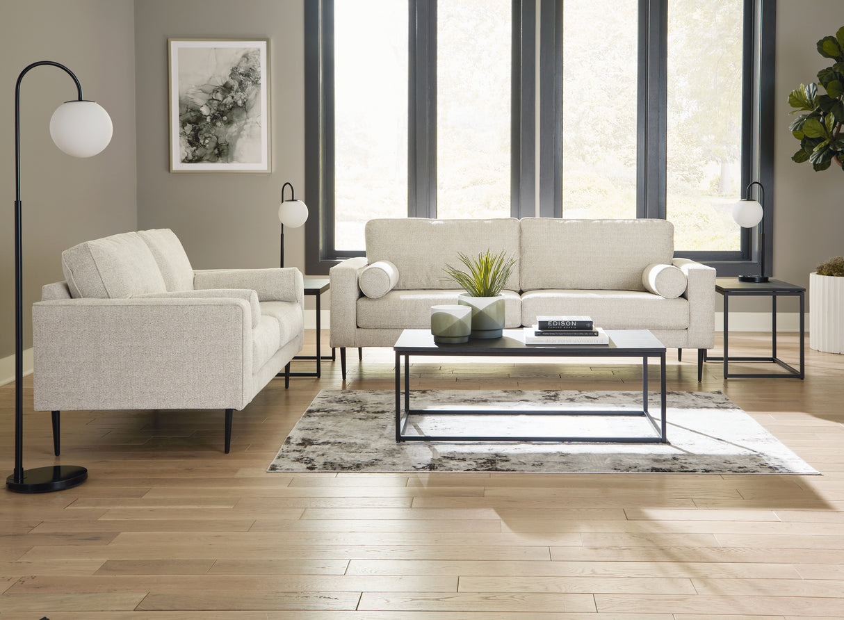 Hazela Sofa and Loveseat in Sandstone - PKG015064