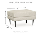 Hazela Sofa, Loveseat, Chair and Ottoman in Sandstone - PKG015065