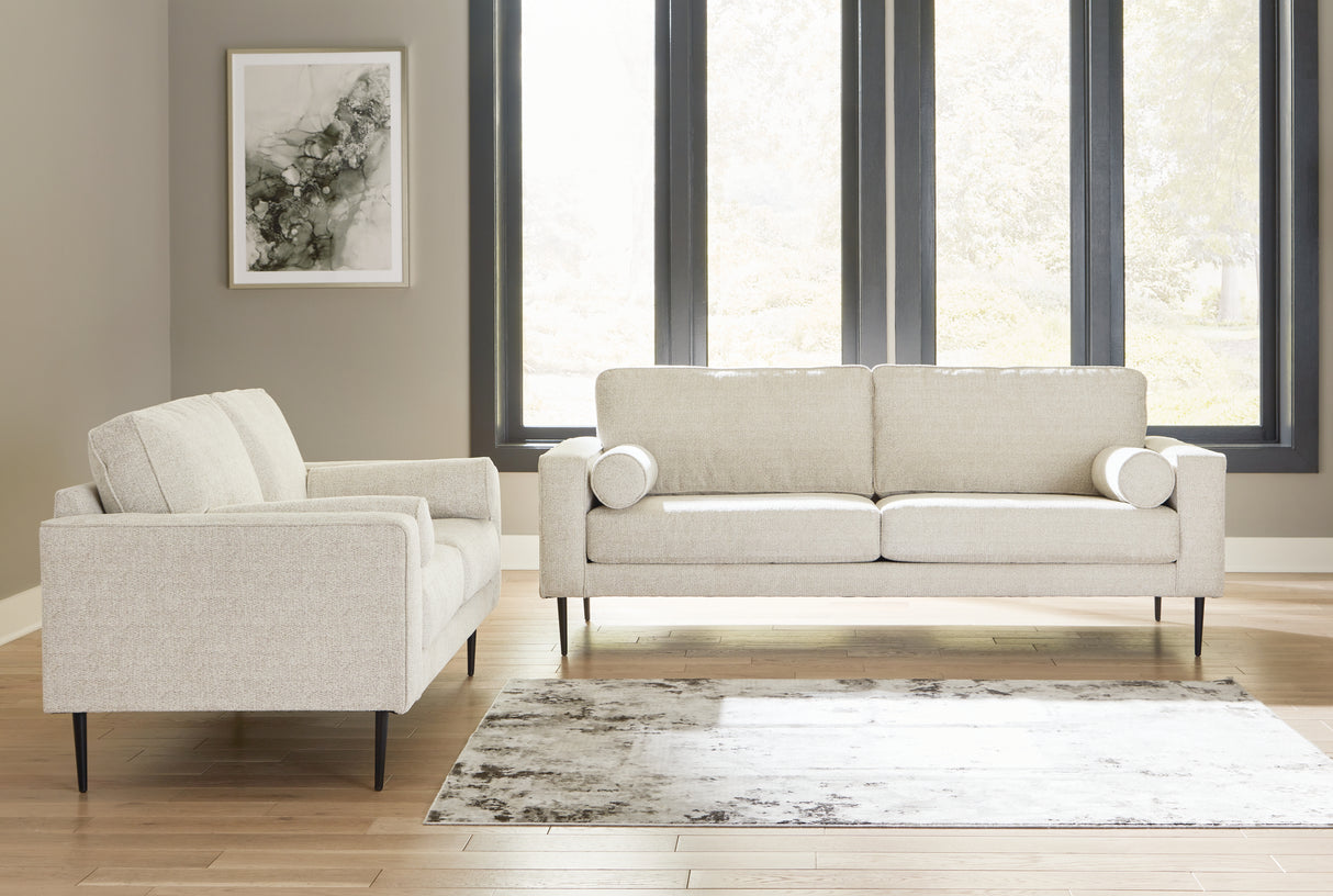 Hazela Sofa, Loveseat, Chair and Ottoman in Sandstone - PKG015065