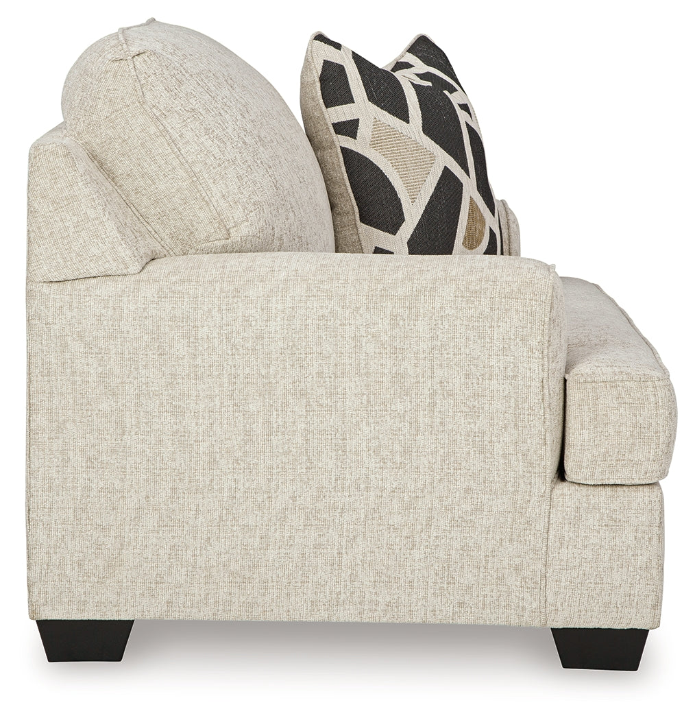 Heartcort Sofa, Loveseat, Chair and Ottoman in Quartz - PKG019289