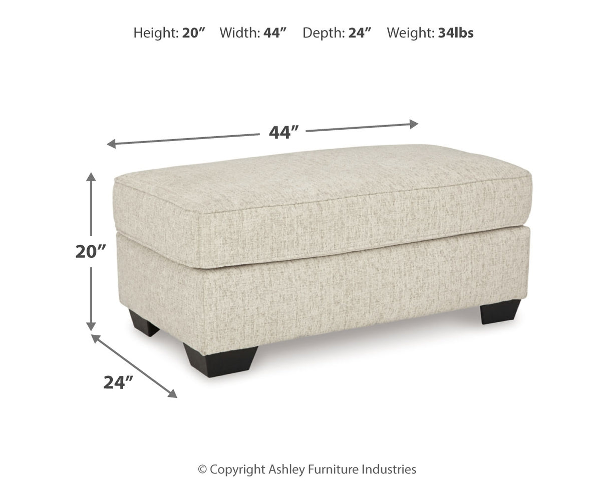 Heartcort Sofa, Loveseat, Chair and Ottoman in Quartz - PKG019289