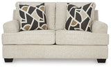 Heartcort Sofa, Loveseat, Chair and Ottoman in Quartz - PKG019289