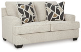 Heartcort Sofa, Loveseat, Chair and Ottoman in Quartz - PKG019289