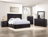 Henry Reeded 3-Drawer Nightstand with USB & Electric Outlets, Espresso Finish from Steve Silver - Luna Furniture