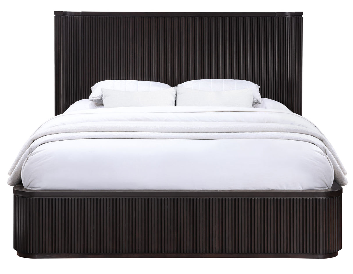 Henry Reeded King 4-Piece Bedroom Set, Espresso Finish from Steve Silver - Luna Furniture