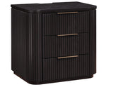 Henry Reeded King 4-Piece Bedroom Set, Espresso Finish from Steve Silver - Luna Furniture