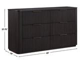 Henry Reeded King 4-Piece Bedroom Set, Espresso Finish from Steve Silver - Luna Furniture