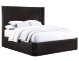 Henry Reeded Queen 4-Piece Bedroom Set, Espresso Finish from Steve Silver - Luna Furniture