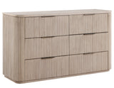 Henry Reeded Queen 4-Piece Bedroom Set, Tan Finish from Steve Silver - Luna Furniture