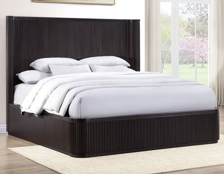 Henry Reeded Queen Bed, Espresso Finish from Steve Silver - Luna Furniture