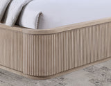 Henry Reeded Queen Bed, Tan Finish from Steve Silver - Luna Furniture