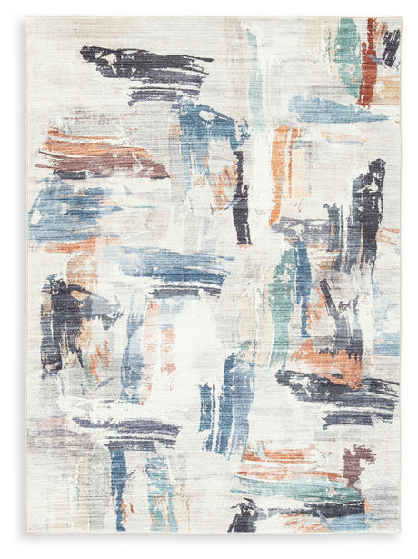 Hessland Multi Washable Medium Rug from Ashley - Luna Furniture