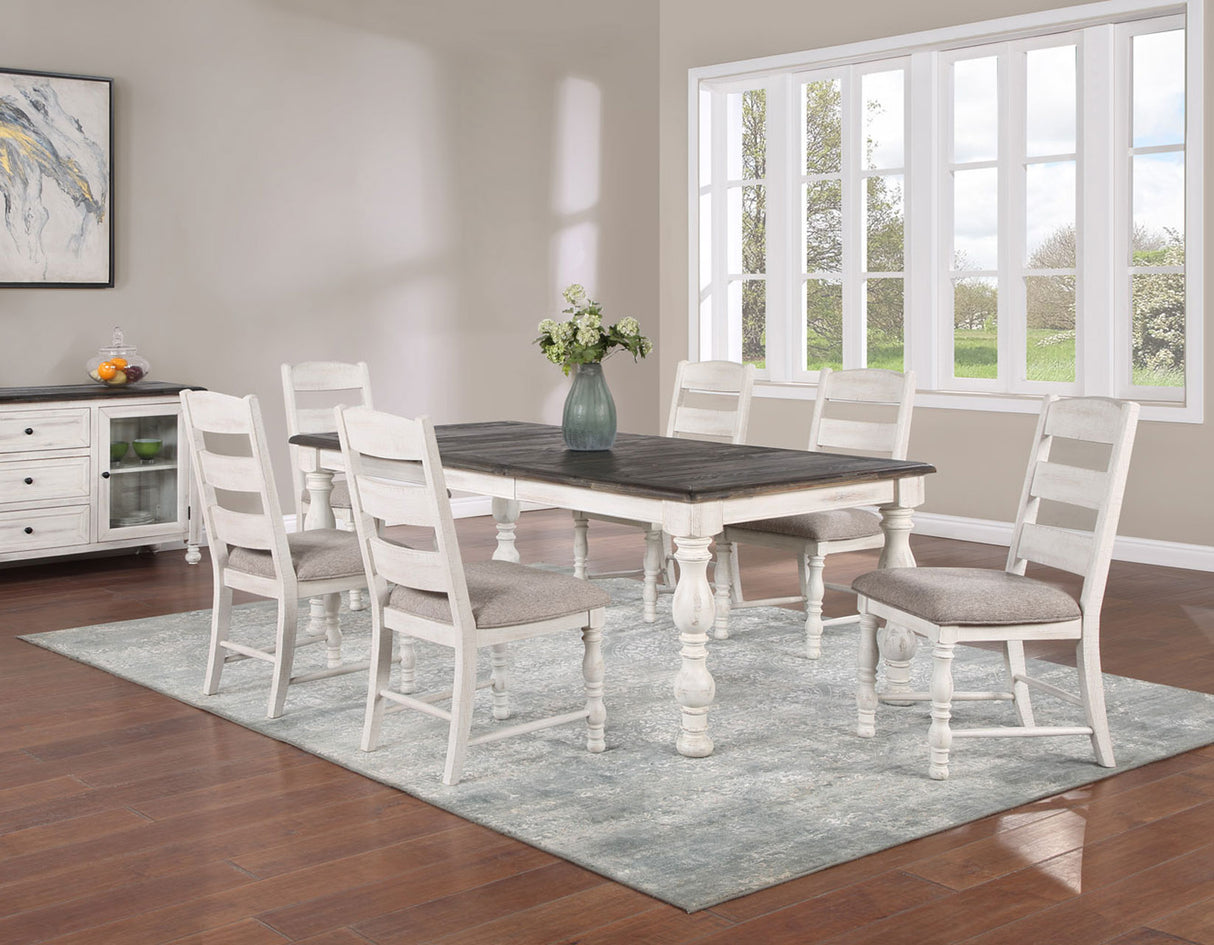 Heston 5-Piece 66-84-inch Dining Set(Table & 4 Side Chairs) - SET | HN700T | HN700S(4)