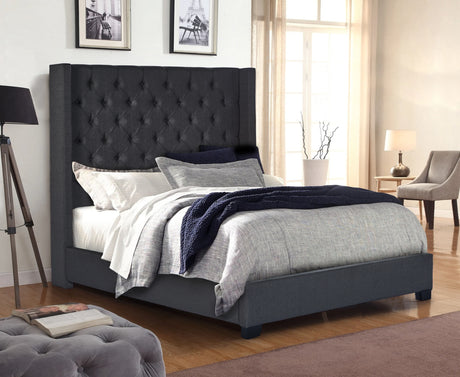 Dreamscape Charcoal King Platform Bed from Happy Homes - Luna Furniture