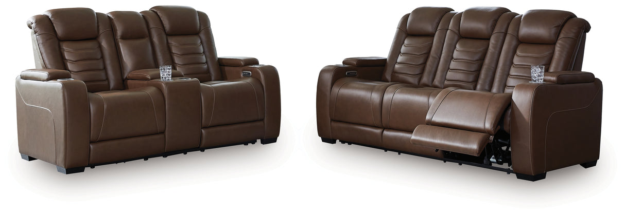 High Impact Tobacco Power Reclining Living Room Set from Ashley - Luna Furniture