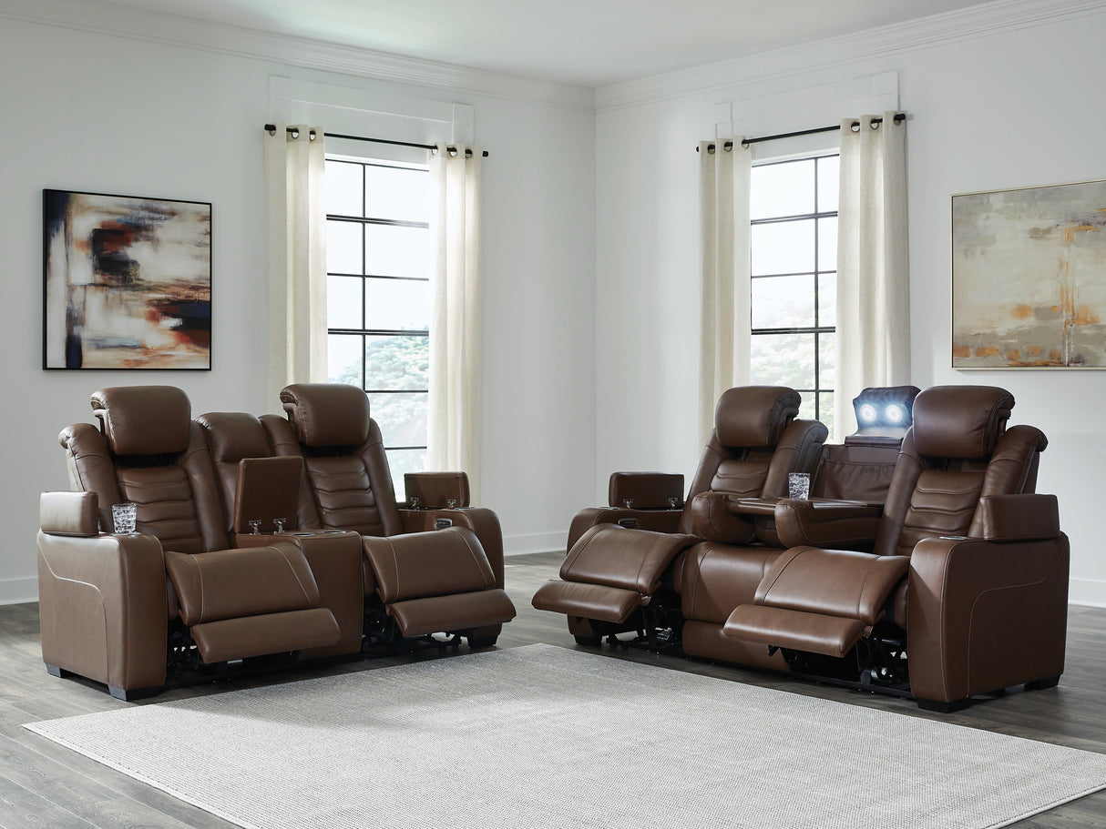 High Impact Tobacco Power Reclining Living Room Set from Ashley - Luna Furniture